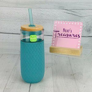 Ello DEVON ANCIENT AQUA Blue Top Straw Silicone